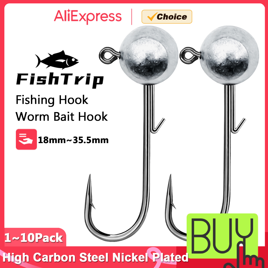 FishTrip 1~10pcs Ned Jig Heads - Fishing Hook Remover 리뷰 및 가격