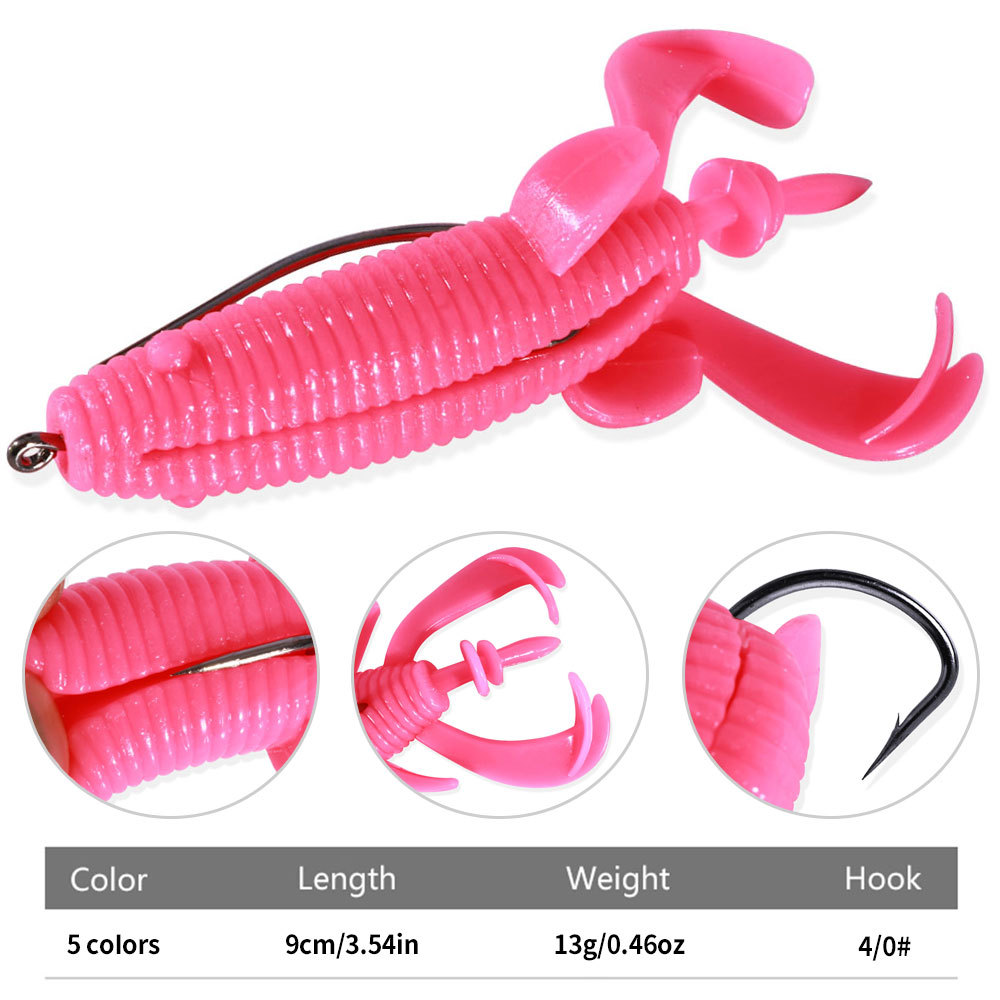 Floating Soft Frog Bait Reinfo - Fishing Hook Offset 리뷰 및 가격