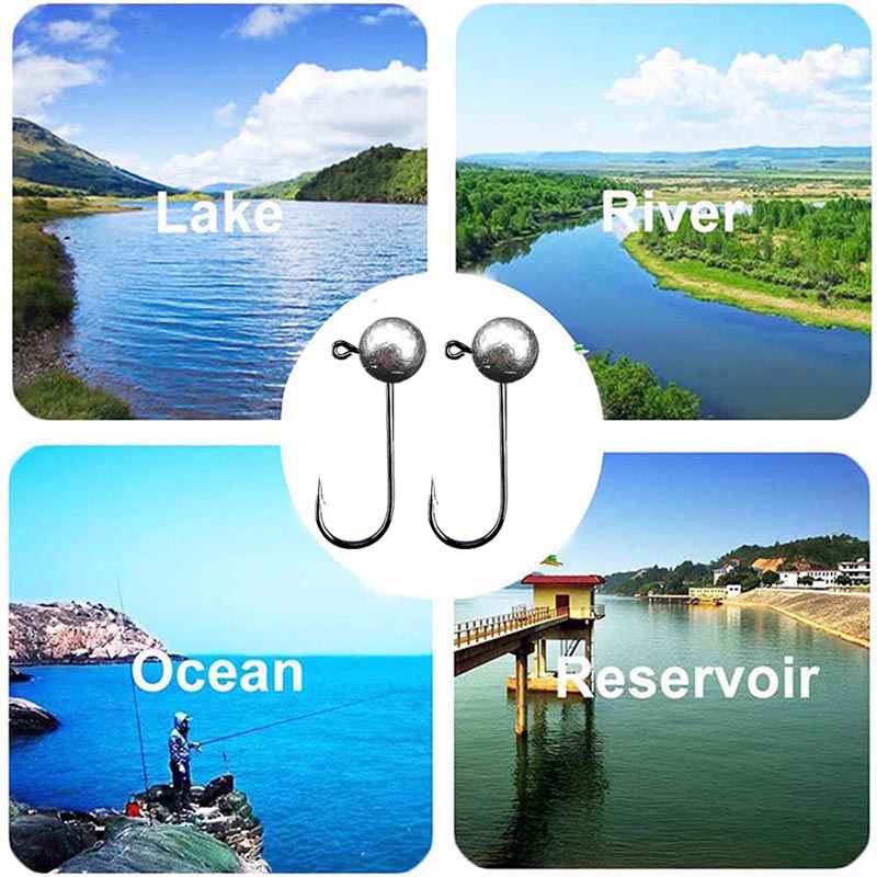 10pcs/lot Jig Head Fishing Hoo - Fishing Hook Offset 리뷰 및 가격