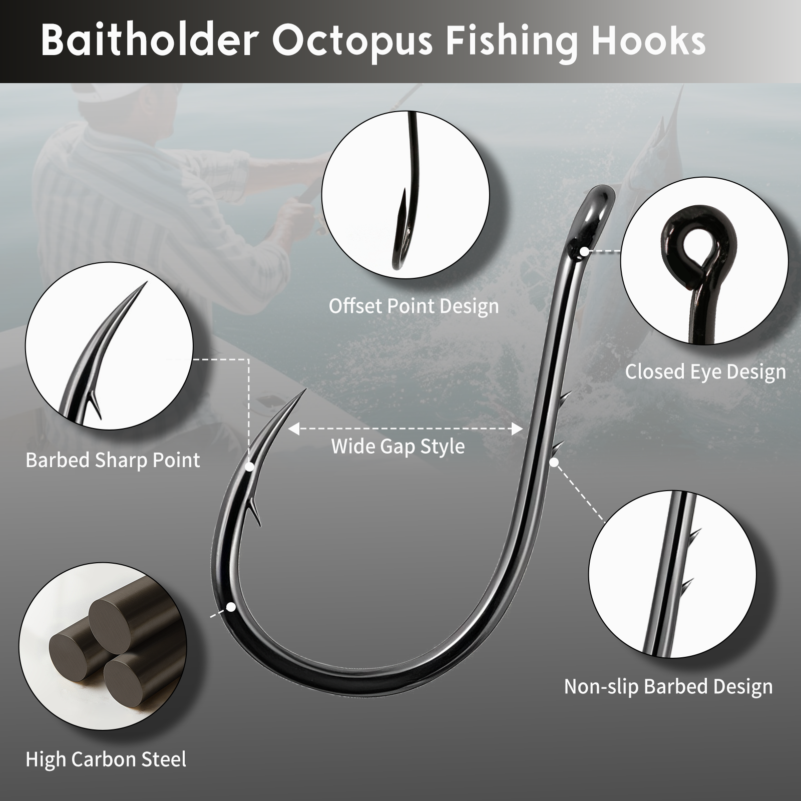 FishTrip Fishing Hook Octopus  - Fishing Hook Circle 리뷰 및 가격