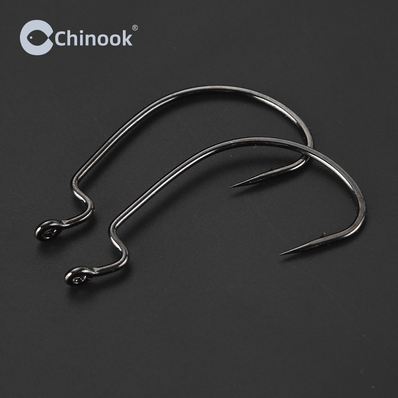 Chinook 20pcs Wide worm Texan  - Fishing Hook Offset 리뷰 및 가격