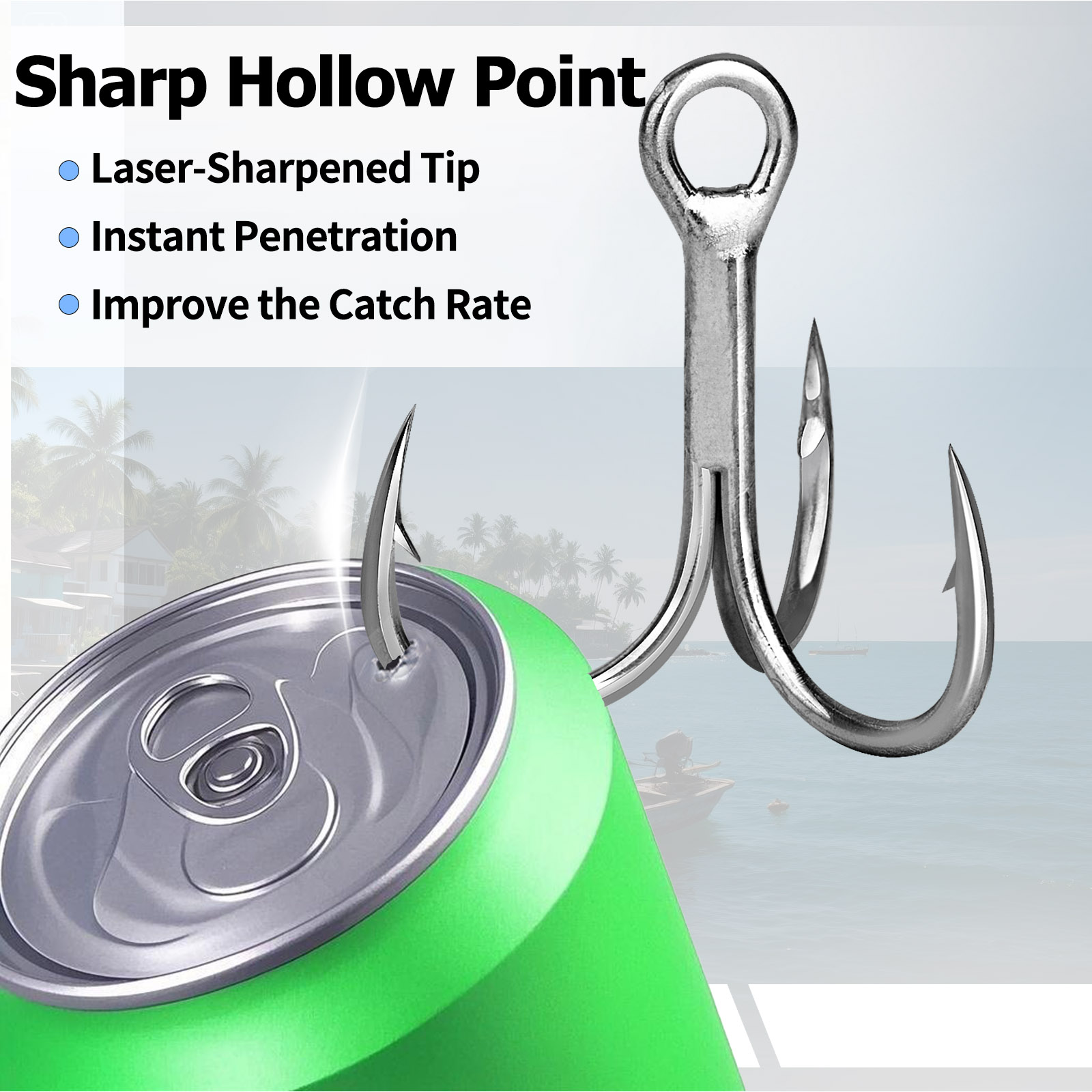 9KM Saltwater Treble Hooks 3X  - Fishing Hook Offset 리뷰 및 가격
