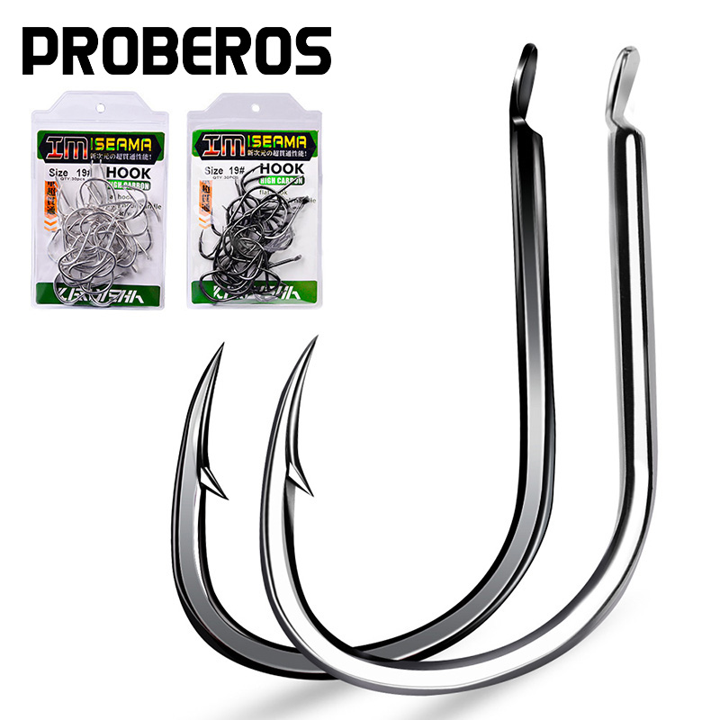 PROBEROS 30Pcs High Carbon Ste - Fishing Hook Offset 리뷰 및 가격