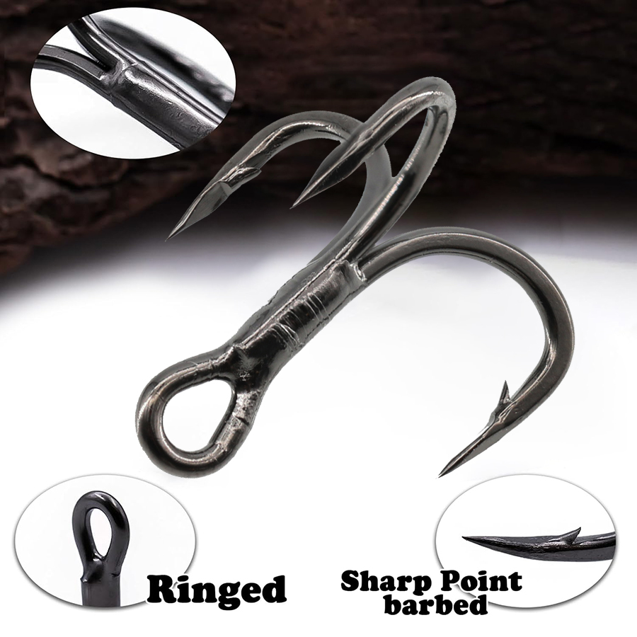 6X Fishing Treble Hook 10Pcs T - Fishing Hook Offset 리뷰 및 가격