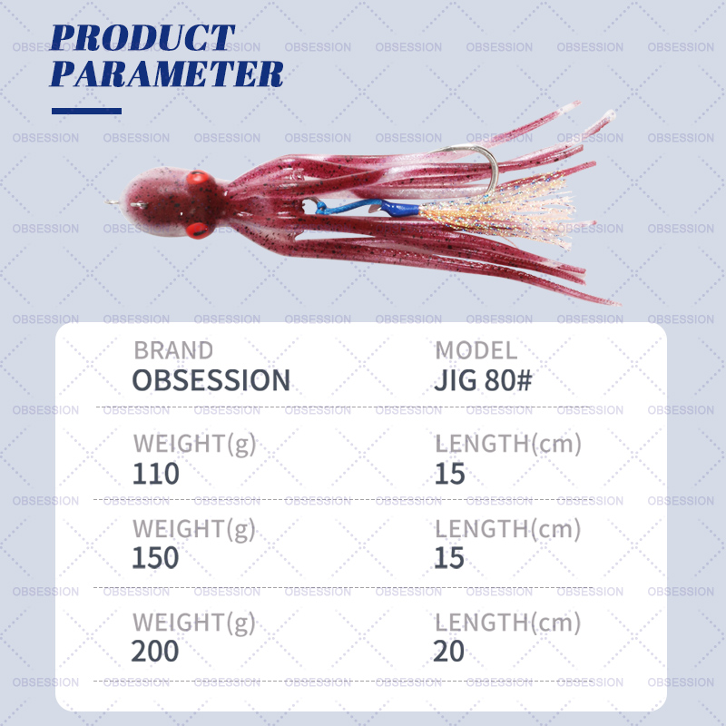 TEASER OCTVADER 110g 150g 200g - Fishing Hook Jig 리뷰 및 가격